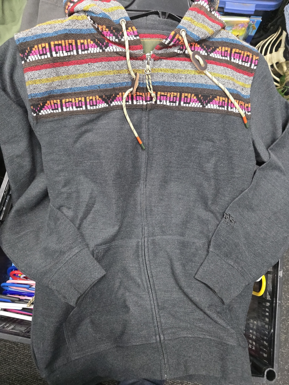 Howler Bros Patterned Hooded Sweatshirt Size Small